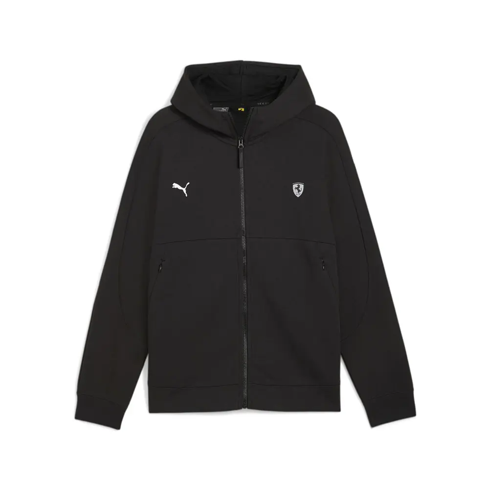 PUMA Mens Scuderia Ferrari Style Sweat Jacket Athletic Outerwear Casual - Black