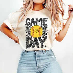 Softball T-Shirt, Retro Softball Mom T-Shirt, Game Day T-Shirt,  Faux Sequin, Softball Mama