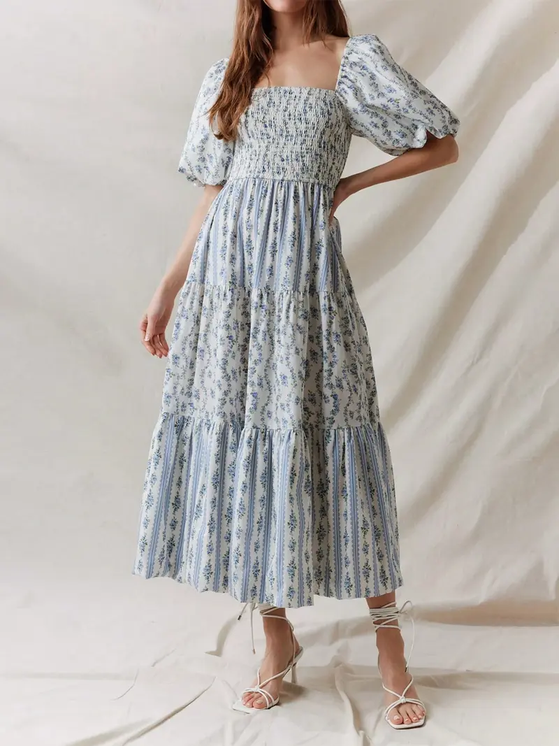 women's floral patchwork dress - TikTok Shop