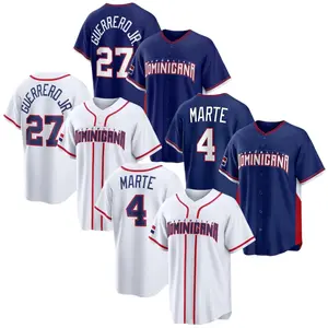 Ketel Marte #4 Vladimir/ Guerrero #27 Baseball Jersey USA 2026 World Baseball Classic Navy/White Shirt Men, Father's Day Gift, Boyfriend's Gift, Sports Game Tee