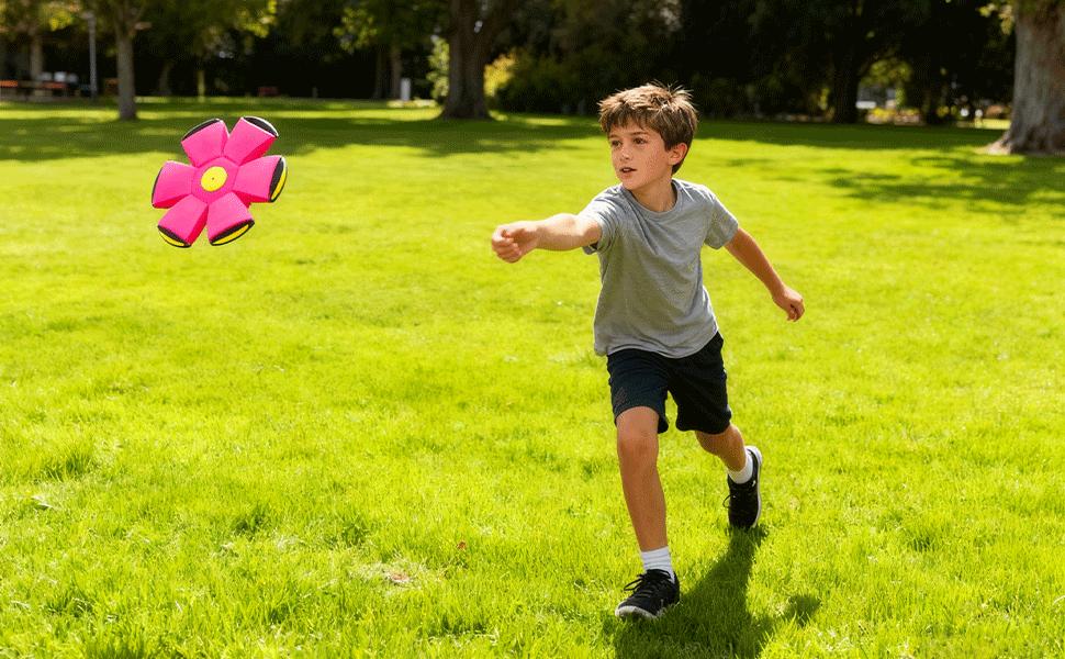 Magic Flying Saucer & Bouncy Ball| Interactive Toy for Kids, Parent-Child Outdoor Play Ball