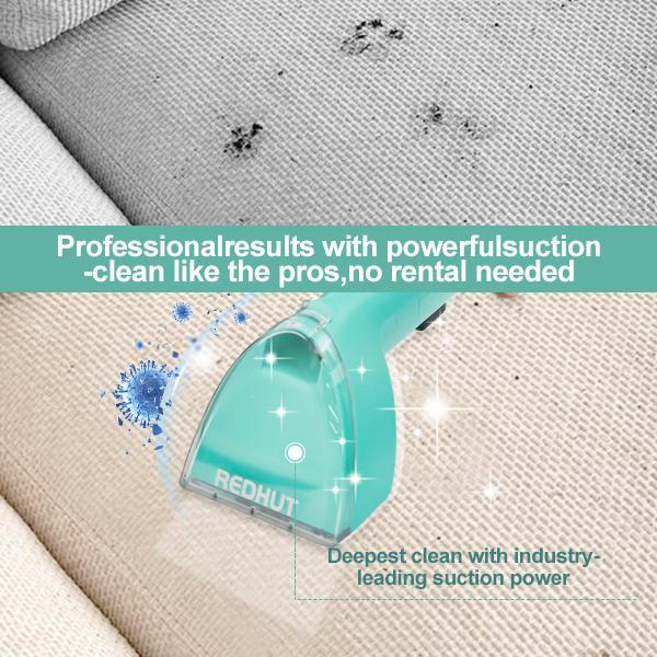 REDHUT Stain & Spot Cleaner with Tough Stain, Crevice & Hose-Cleaning Tools,  Bespoke Cleaning Formulas Remove Stains, Odours, Dirt & Grime, Lightweight & Portable, Clean Up Spills & Pet Messes From Carpet, Stairs, Upholstery & Car Seats,Pet hair cleaning