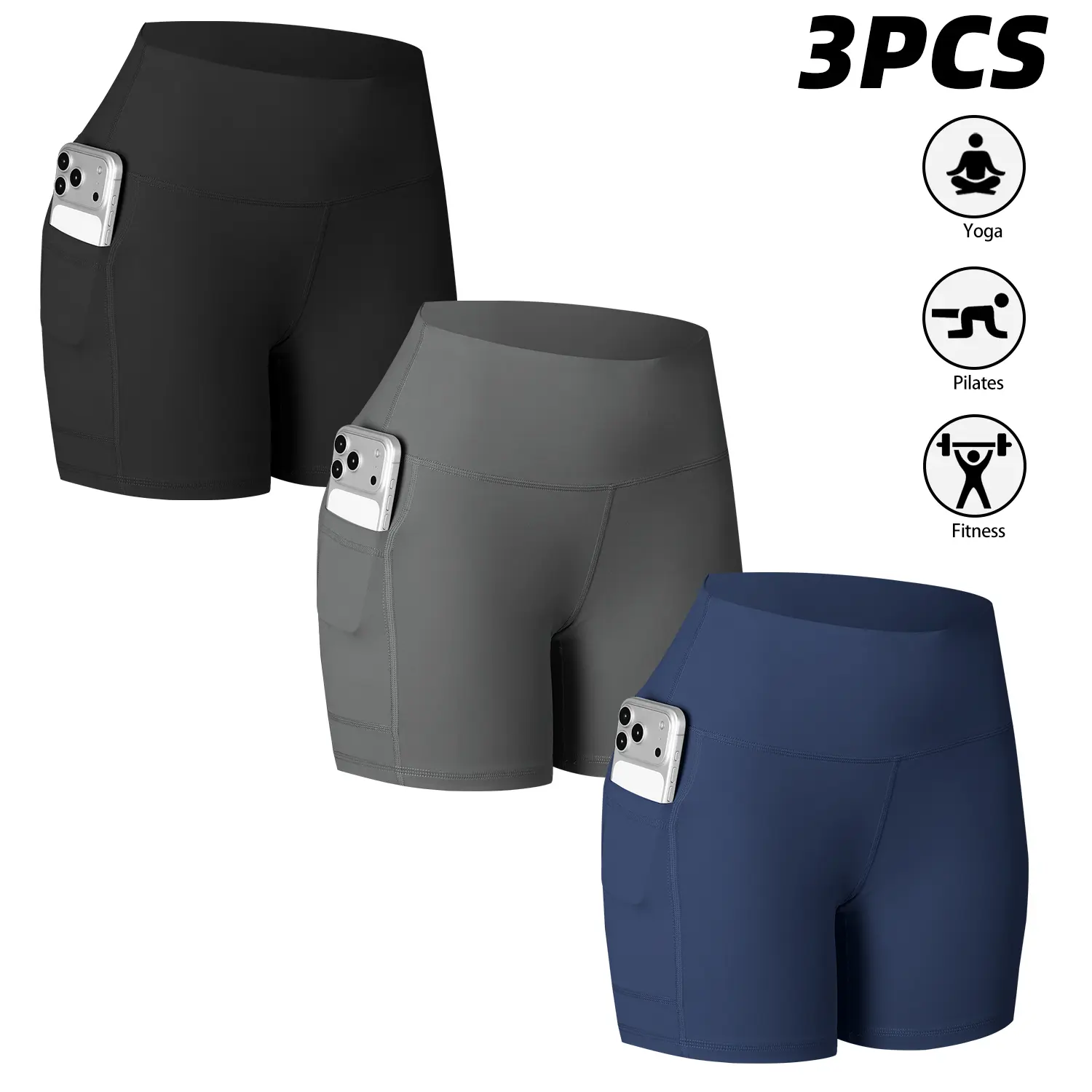 3PCS-Black-Gray-Navy