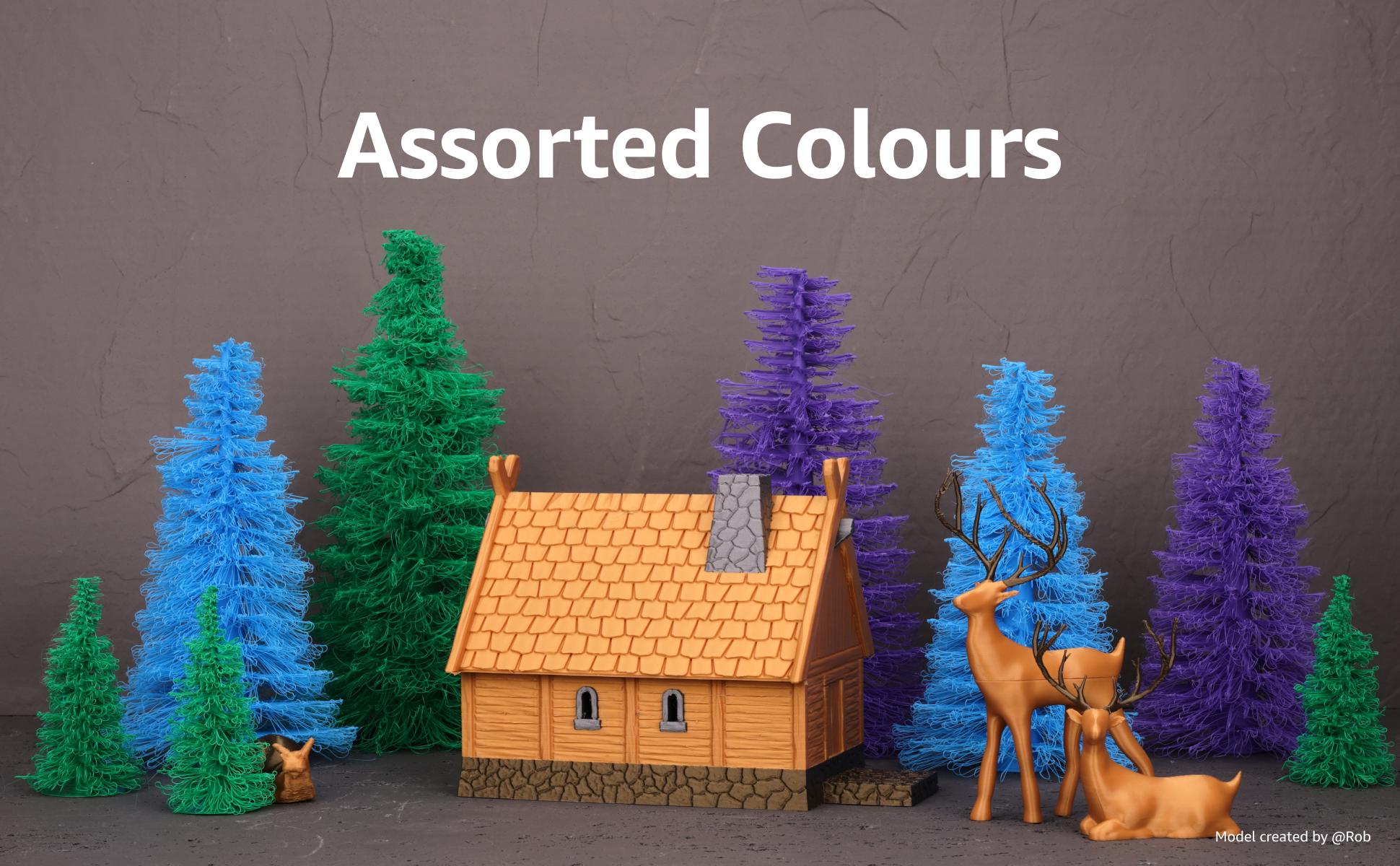 Bambu Lab PLA Basic 3D Printer Filament, New Colors Arrivals! 1.75mm PLA 3D Printing Filament Dimensional Accuracy +/- 0.03 mm, Fast Printing RFID PLA, No Warping & Tangling, 3D Print Material with Reusable 1kg Spool