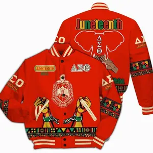 Delta Sigma Theta Varsity Jacket, Juneteenth Elephant Hand Sign Varsity Jacket Delta Sigma Theta Sorority Jacket 567 S84