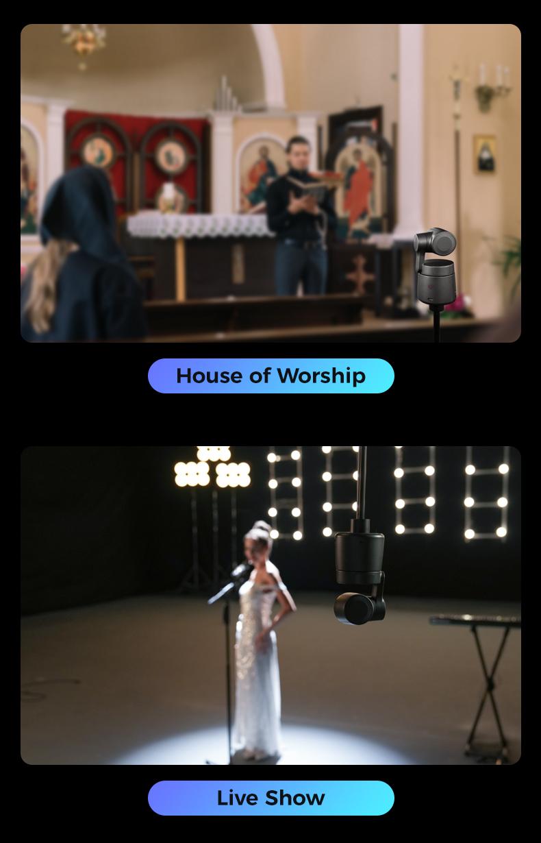 OBSBOT Tail Air - NDI Camera 4K, AI Tracking PTZ Camera