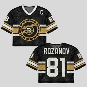 Hollander Rozanov Mesh Crop Top Jersey, Heated Rivalry Crop Top Jersey For Men and Women Fans