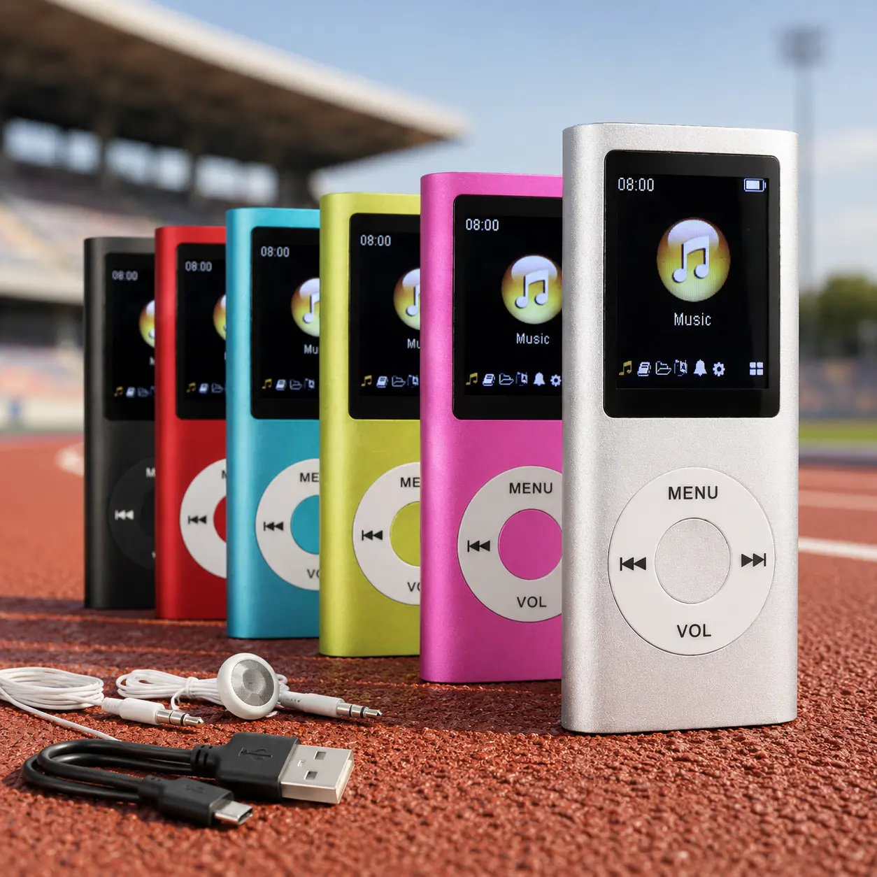 Portable Digital Music Player (MP3 Player) - 128GB Expandable Storage, Lossless Audio-Video Playback, E-Book/Photo Browsing, LCD Screen, Alloy Body, for Music Travel Offline Use, Ideal Holiday Gift (SD Card Not Included)