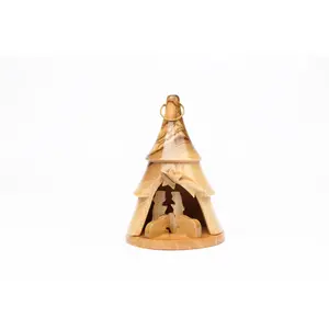 Olive Wood Nativity Scene_ Christmas Tree Ornament