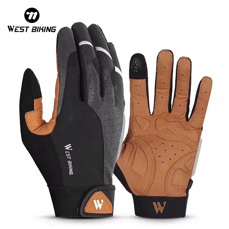 Touchscreen Compatible Waterproof Mountain Bike Gloves, Durable & Comfortable Cycling Accessories for Adults, Perfect for Outdoor Activities