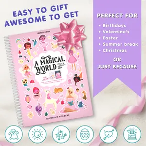 A Magical World Sticker Book Card Design Diy Craft Kit
