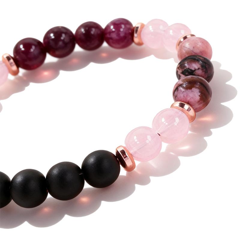 Healing Crystal Bracelet For Women Anxiety Crystal Bracelet Beaded Bracelets Rose Quartz Crystals And Healing Stones Yoga Meditation Bead Bracelet Calming Stretch Bracelet Stress Relief Gifts For Women