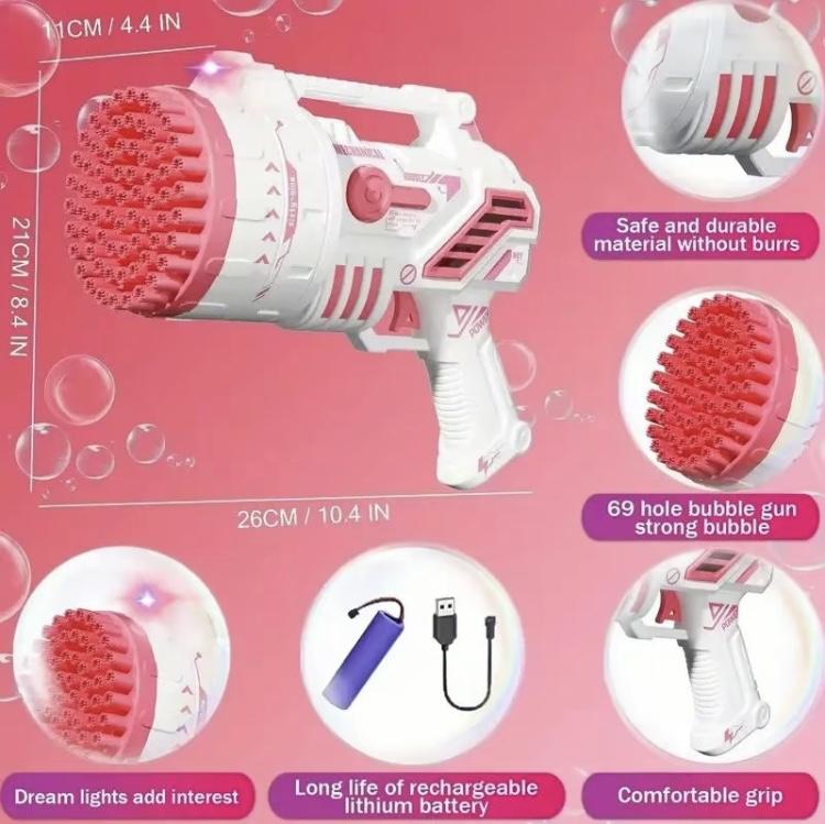 Bubble blaster in action