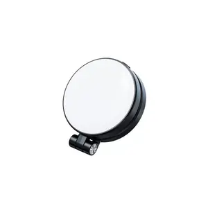 MagSafe Magnetic Selfie Ring Light, Mini Portable Rechargeable LED Fill Light with Mirror, Extendable Pocket Size for Makeup Travel Vlog Selfie Photography Live Stream