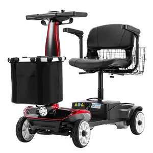 M1Pro 15 Miles 4-Wheel Mobility Scooter for Seniors/Adults, 350W Electric Wheelchair, Foldable Mobility Scooters, 300/330 lbs Capacity, Compact&Portable for Elderly