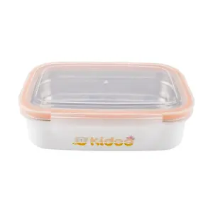 Kidoo Korean Stainless Steel Lunch Box 560ml - Leakproof Bento Box for Adults & Students, Food Storage Container for Work & School