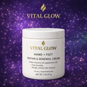 Vital Glow – Tamarind Hand + Feet Repair & Renewal Cream Helps Improve the Appearance of Dark Knuckles & Rough Skin Glycerin Coconut Oil