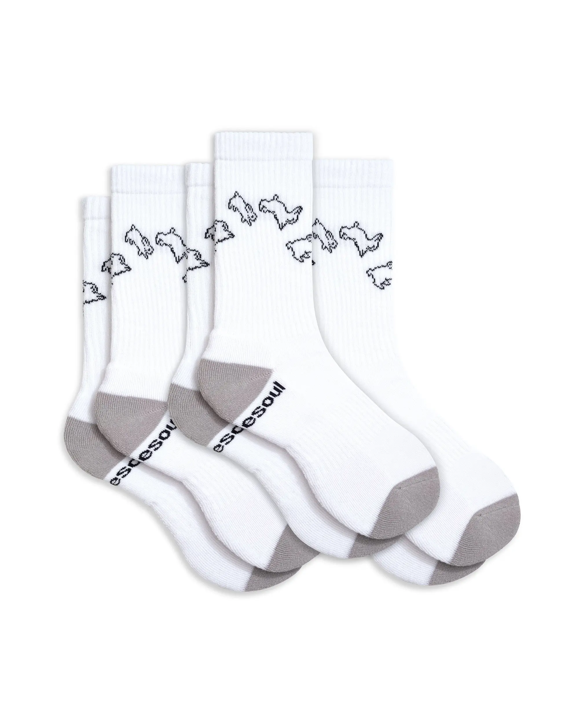Mina High Sock 3 Pack Solid Soft Comfy Organic Cotton Seamless Double Cushioned Breathable Crew Socks Ribbed Cuff Design Comfort Fit As Seen On Shark Tank Everyday Outfits For Men And Women