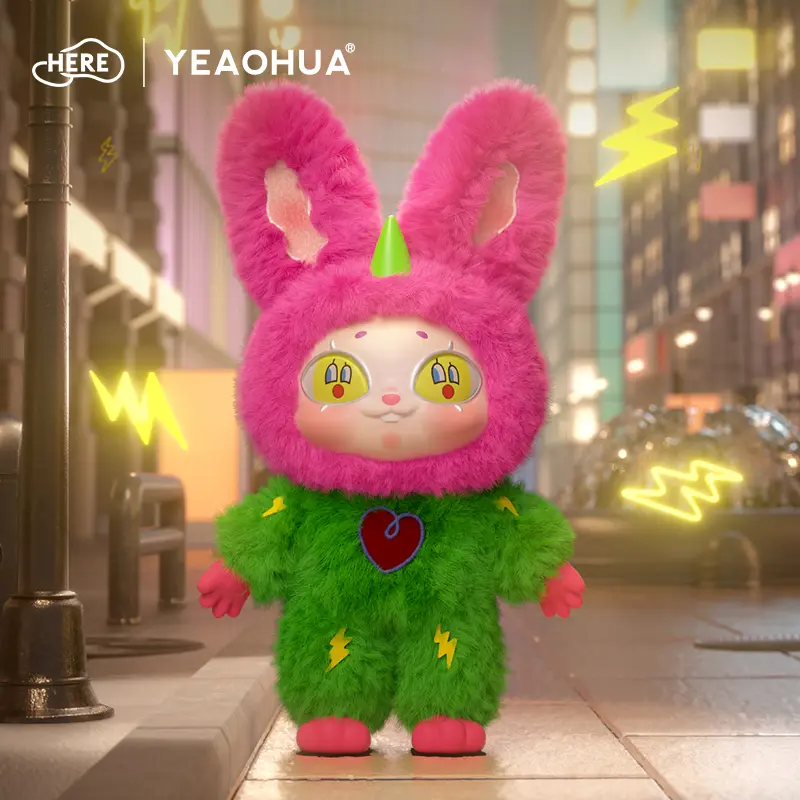 yukiya yuu pink ears 韓国作家　20cm マスコット Xxinye-Urban Elf Series Vinyl Plush Doll - TikTok Shop