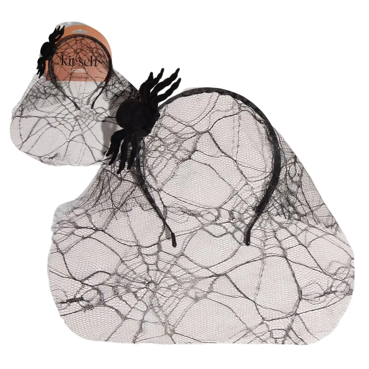 Kitsch Spiderweb Veil Headband