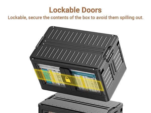 Broview V7 345Qt/460Qt/575Qt Stackable Storage Bins with Individual Lids & Wheels, Large Plastic Collapsible Latching Boxes, Closet Organizers and Storage Cabinet Shelves Units, for Home Kitchen Room Garage Organization