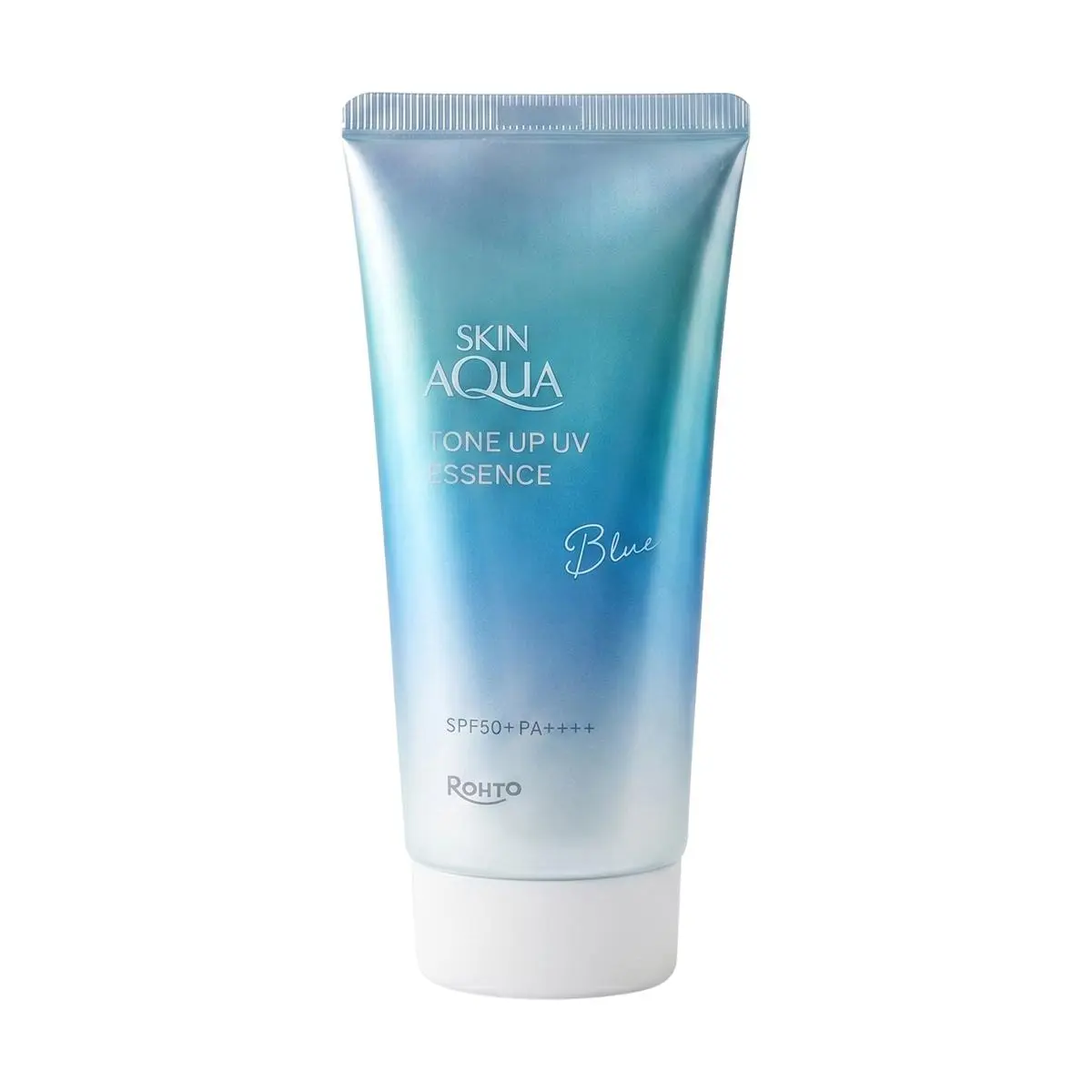 ROHTO Skin Aqua UV  Essence SPF50+ PA++++ 70g - Japanese Sunscreen for Radiant, Transparent Skin (Blue)