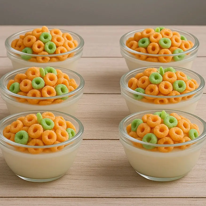 8oz Mini Cereal Soy Scented Candle - Fruity Pebbles, Froot Loops, Cinnamon Toasty Crunch, Lucky Charms, Apple Jacks, Chocolate Cookie, Marshmallow, Vanilla Aromas - Glass Bowl, Cozy Room Decor, Kitchen Wickless Home Supply