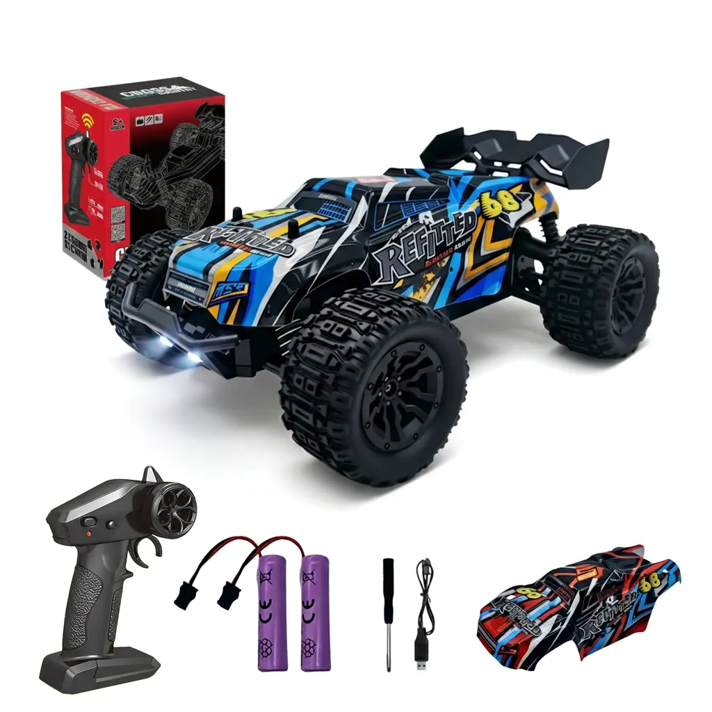 2.4GHz Dual-Drive Dual-Shell All-Terrain RC Off-Road Car, Anti-Slip Durable Toy Truck, Ideal Boy Gifts for Christmas, Perfect Cool Gift for Boys, RC Cars for Fun Play, Off-Roading Fun