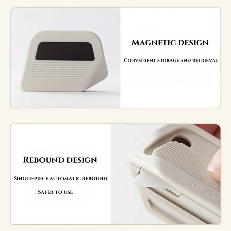 Safety Magnetic Box Cutter with Retractable Ceramic Blade, No Sharp Edge Carton Cutter, Lightweight Package Cutting Tool for Home and Office Use