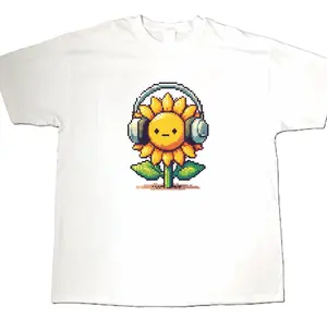 Today Is A Day Off Shirt Casual Wearing Summer Vibe Cute Sunflower Tee Unisex Heavy Cotton Short Sleeve White T-Shirt
