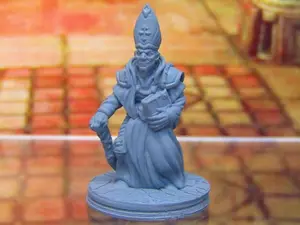 Sinister Evil Cardinal Priest Holy Order of Ash Mini Miniature 3D Printed Model
