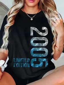 100% Cotton 21st Birthday Gifts Men Boy Girl 21 Years Old Vintage 2005 T-Shirt