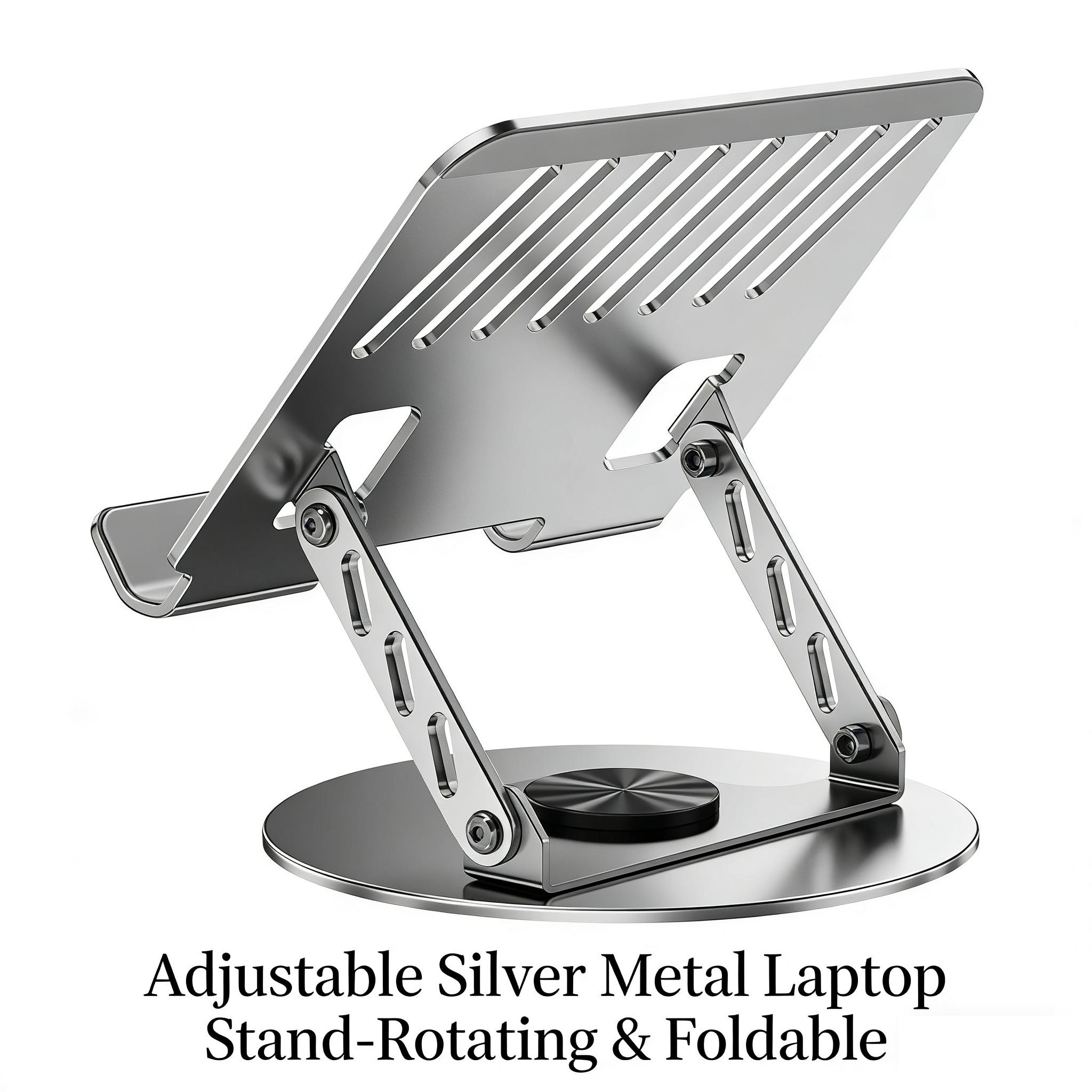 360° Rotatable Tablet Stand Adjustable Foldable Desktop Notebook Stand Holder for 10-17 Inch Laptop Tablet(Large)