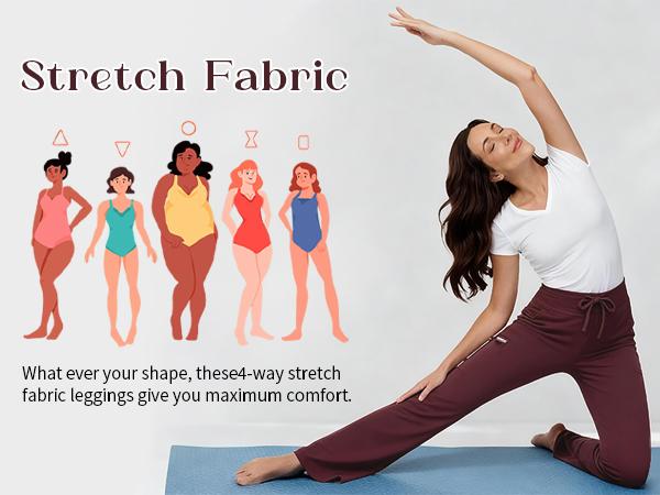 Women's Yoga Scrub Pants - Flared Mid Rise Medical Pants with 5 Pockets (Includes Cargo) | 4-Way Stretch Fabric