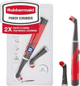 Cordless Electric Power Scrubber Brush for Bathroom Kitchen and Tile Cleaning, Battery Powered Scrub Brush with Multi Purpose and Grout Head, Water Resistant Cleaning Tool for Shower Tub Sink Floor and Grout Scrubbing