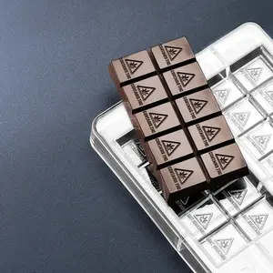 50mL 10pc Chocolate Bar Mold - MA, ME, RI, VT THC Symbol - Polycarbonate - 4 Bars - 22909