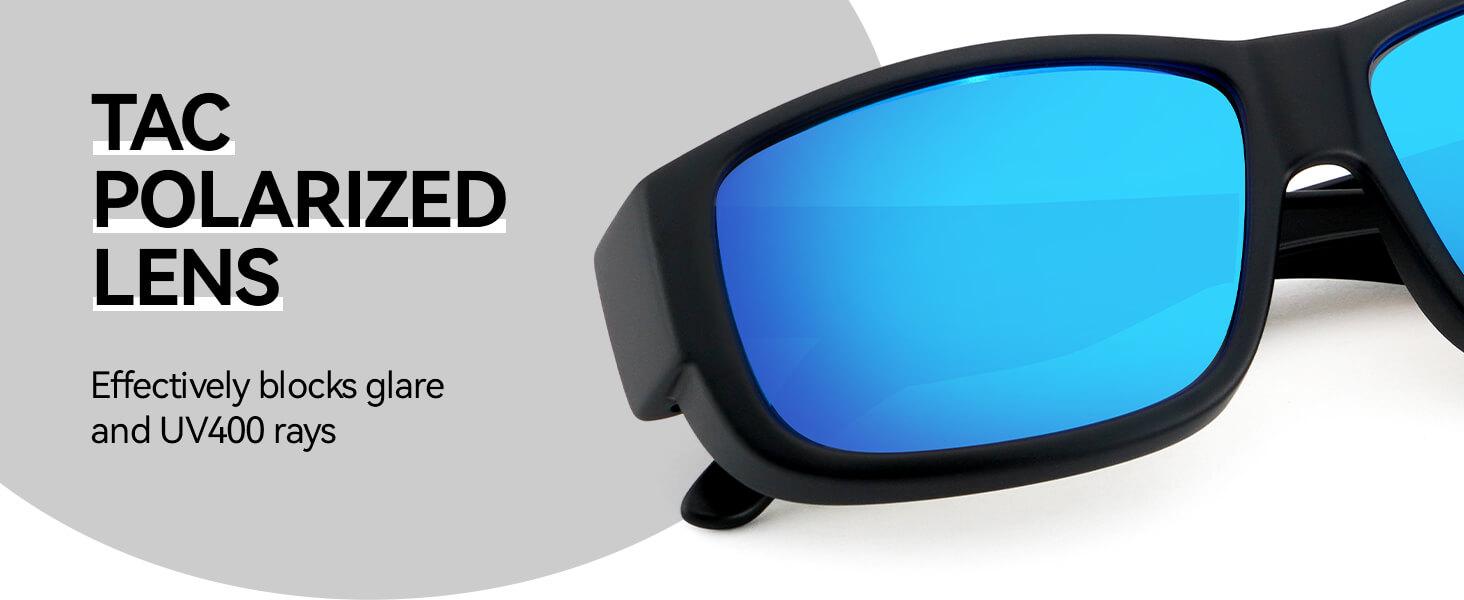 Polarized Fit Over Sunglasses for Men, Fashion Accessories for Outdoor Activities, Stylish Glasses, Polarized 100% UV400 Protection, Classic Sports Style Lightweight Design ST0006 SpringStatements