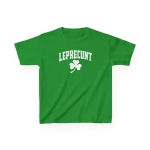 Leprecunt Tee Y2k Irish Shirt Funny Shamrock Tee Cute St Patricks Day Tee Women's St Paddy Outfit Green Party T Shirt