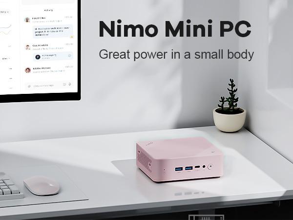 NIMO Mini PC Desktop, 12th Gen N100(Beat i3 1115G4) Mini Desktop Computers with USB3.2 BT5.2 WiFi 6, 8GB/16GB RAM 256GB/512GB/1TB SSD 4K Triple-Monitor Display Micro Computer for Student Home Office