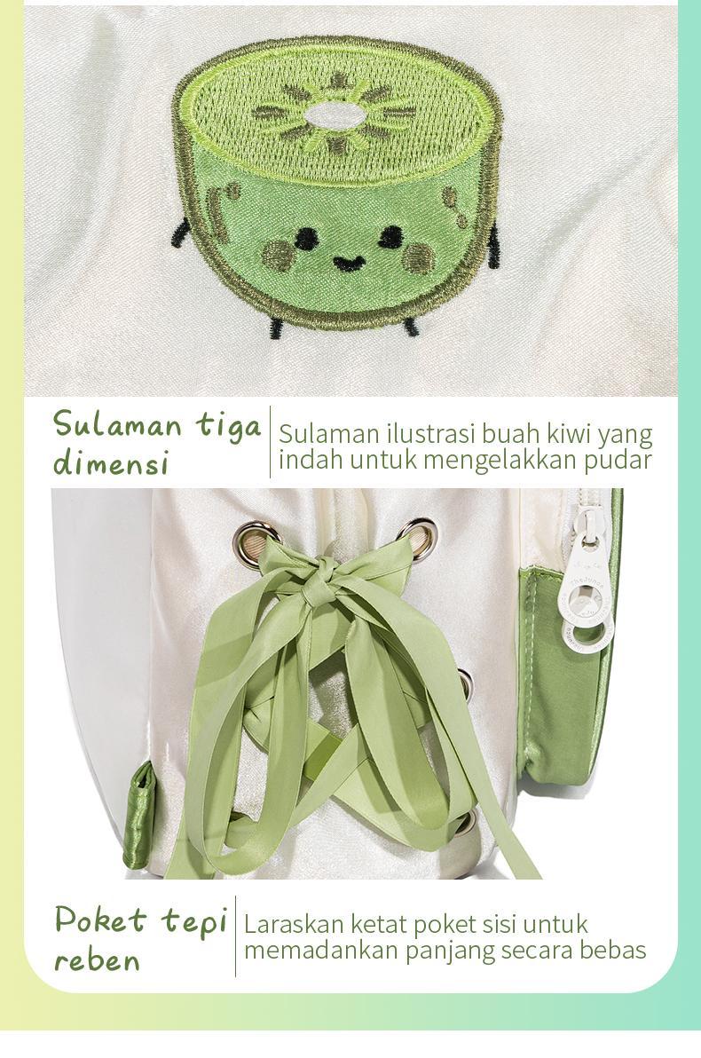 [Valentine's Day Gift] THE JUNCO Kiwi College Style Clear Barclay Ita Bag: A Large Capacity Double Shoulder Handbag for Students Also a Versatile Sling Bag for Women‘s, Perfect as a Shoulder Bags Woman and a Tote Bag for Gift