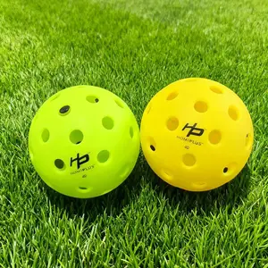 HomiPlus 4-Pack Pickleball Balls, Durable 40-Hole Balls with Stable Bounce & Storage Bag