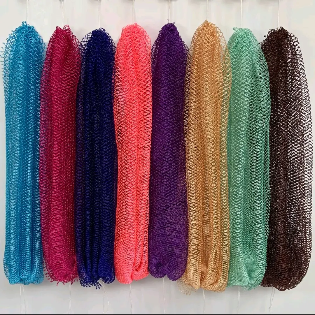 LOVE LE LASHES Authentic African Net Sponge, Exfoliating Mesh Sponge, Hand & Back Scrubber, Bath & Body Care Tool