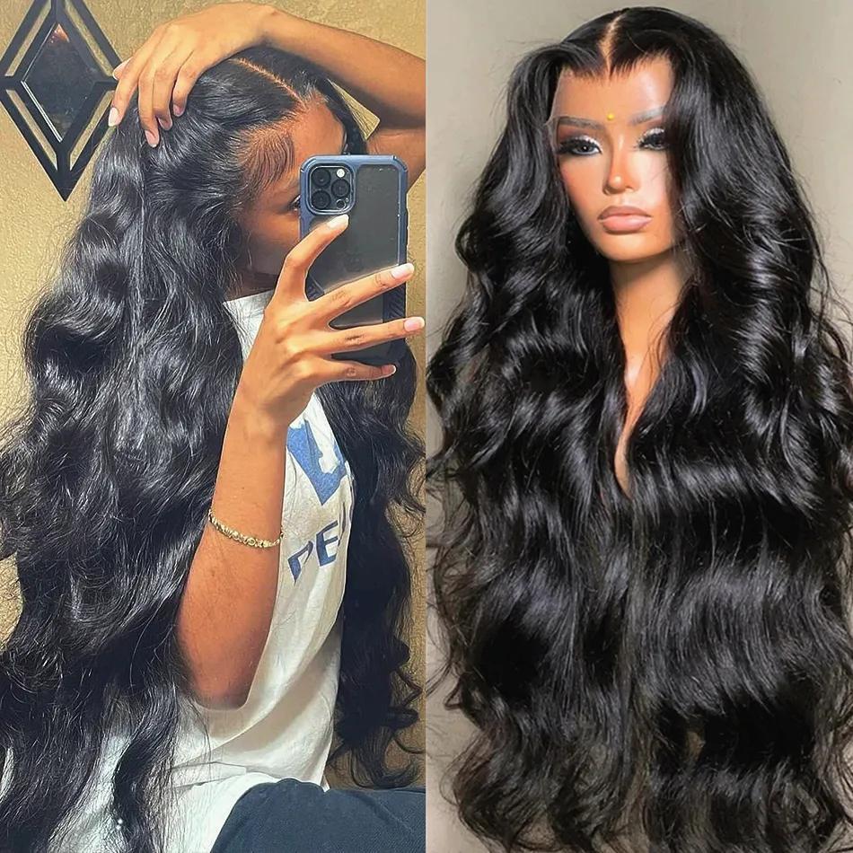 [30inch=$101] 13x4 13x6 Body Wave 180 Density Human Hair Wigs Lace Front Human Hair Wig Pre Plucked With Baby Hair For Women SpringStatements