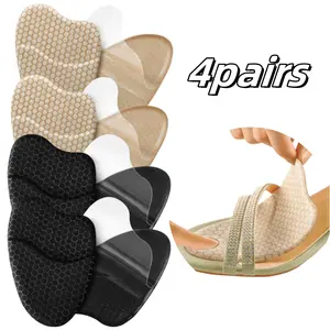 4Pairs Forefoot Pads, Sandal and High Heel Pads, Invisible Design, Forefoot Pads, Non-slip and Wear-resistant, Comfortable and Breathable, Women's Metatarsal Pads, Sweat-absorbent and Breathable summervibes