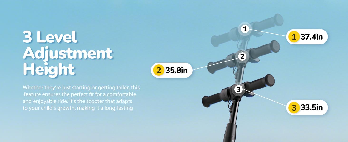 【Joy E-Glide】Kids Electric Scooter with LED Display, 10 MPH Top Speed,15 Miles Range, 2 Speed Modes, Disc Brakes, UL Lithium Battery, Aluminum Alloy Frame,5-Inch Flash  Wheels Foldable Electric Scooter forAges 6-14