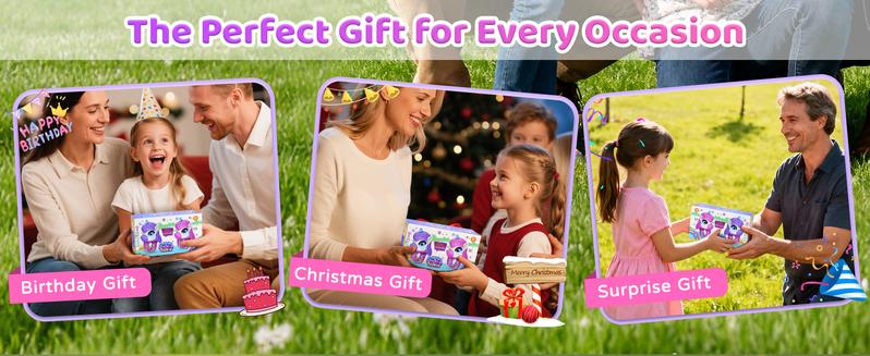 Vvinca Walkie Talkies for Kids - 2 Pack Toys for Boys Girls Age 3-12 T-Rex Adjustable Strap Long Range Clear Sound Walkie Talkie, Collectibple/Adventure Toys Outdoor Camping Birthday Gifts for Toddlers Holiday Haul