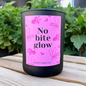 Cute Pink Citronella Candle for Patio | Bug Repellent Outdoor Candle | Vegan Coconut Soy Wax | Summer Backyard Essential Oil Candle Gift