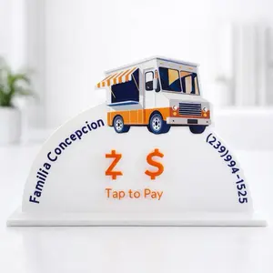 Custom Payment Stand/ Your logo/Small Business Scan to Pay Display/ NCF Chips Sign