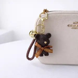 Textured Brown Bear Charm