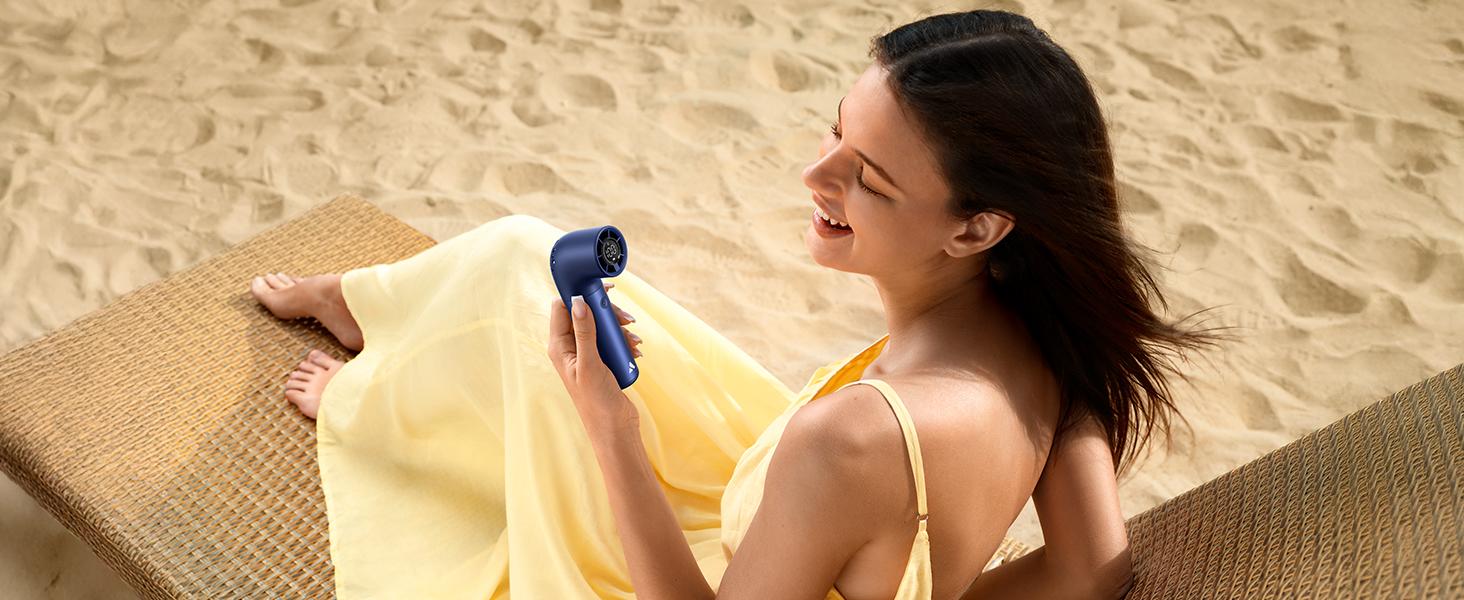 Aecooly Aero Pro Portable Handheld Turbo Fan,19000 RPM Mini Fans,6-Speed,Pocket Fan with Aluminum Case,Rechargeable,for Travel,Outdoor,Household Items, Summervibes，dealsforyoudays